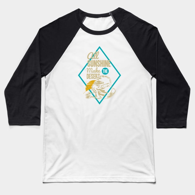 Outdoor Activity - Desert Baseball T-Shirt by GreekTavern